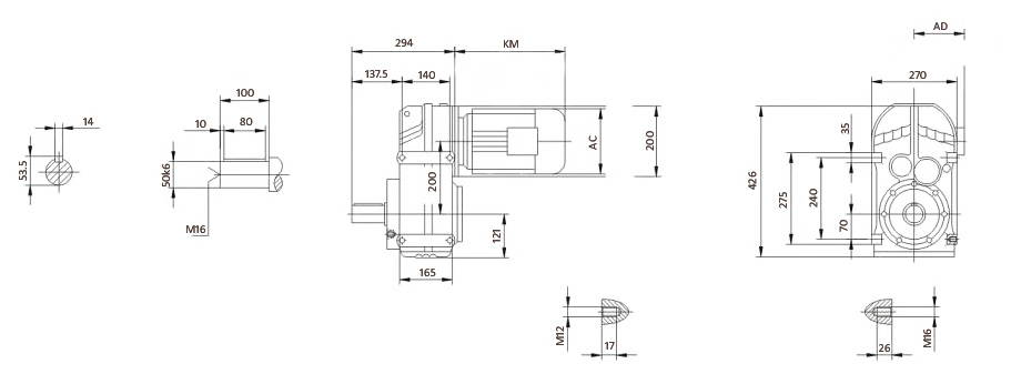 мотор-редуктор серии F77 мотор-редуктор серии F77